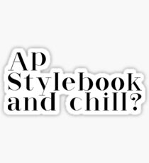 AP style Sticker