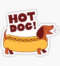 Hot Dog! Dachshund Sticker