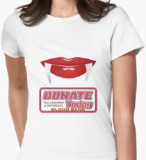 Vampire blood bank Women's Fitted T-Shirt