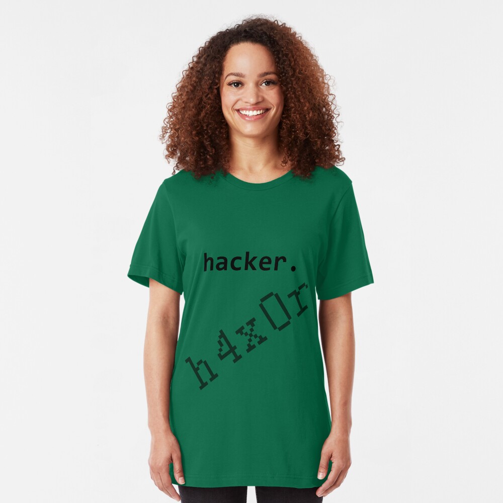 Hacker h4x0r Slim Fit T-Shirt