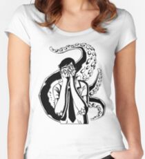 Horror Kraken Women's Fitted Scoop T-Shirt