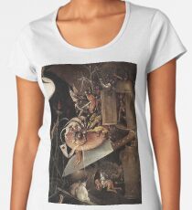 Camiseta premium para mujer Monstruos comiendo un caballero por Hieronymus Bosch