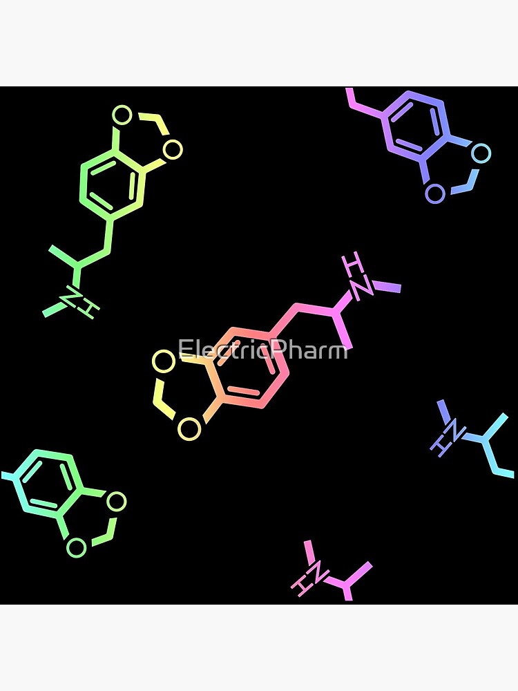 MDMA (Ecstasy) Molecule Pattern by ElectricPharm
