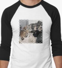 Bengal Cat Kitty Pile Men's Baseball ¾ T-Shirt