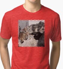 Bengal Cat Kitty Pile Tri-blend T-Shirt
