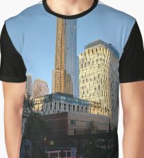 #Happiness, #Building, #Skyscraper, #NewYork, #Manhattan, #Street, #Pedestrians, #Cars, #Towers, #morning, #trees, #subway, #station, #Spring, #flowers, #Brooklyn  Graphic T-Shirt