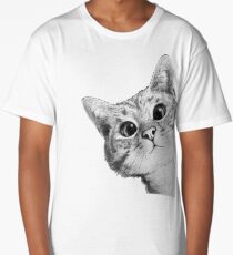 sneaky cat Long T-Shirt