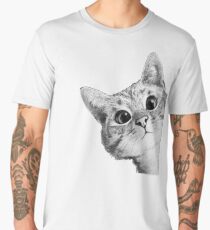 hinterhältige Katze Männer Premium T-Shirts