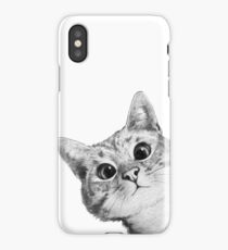 sneaky cat iPhone Case