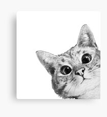 sneaky cat Canvas Print