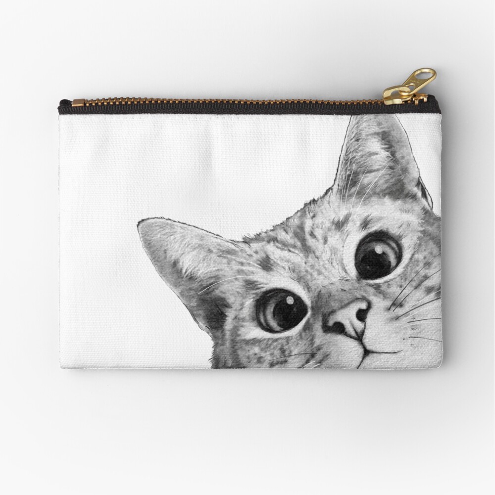 sneaky cat Zipper Pouch