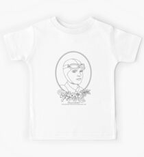 The First Female Aviator To Fly Solo Across The Atlantic Ocean Kids Tee