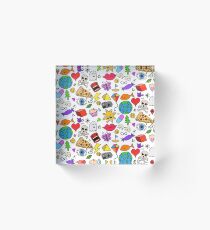 Doodle Mashup Acrylic Block
