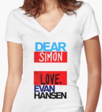 Huge Love Simon Women's Fitted V-Neck T-Shirt