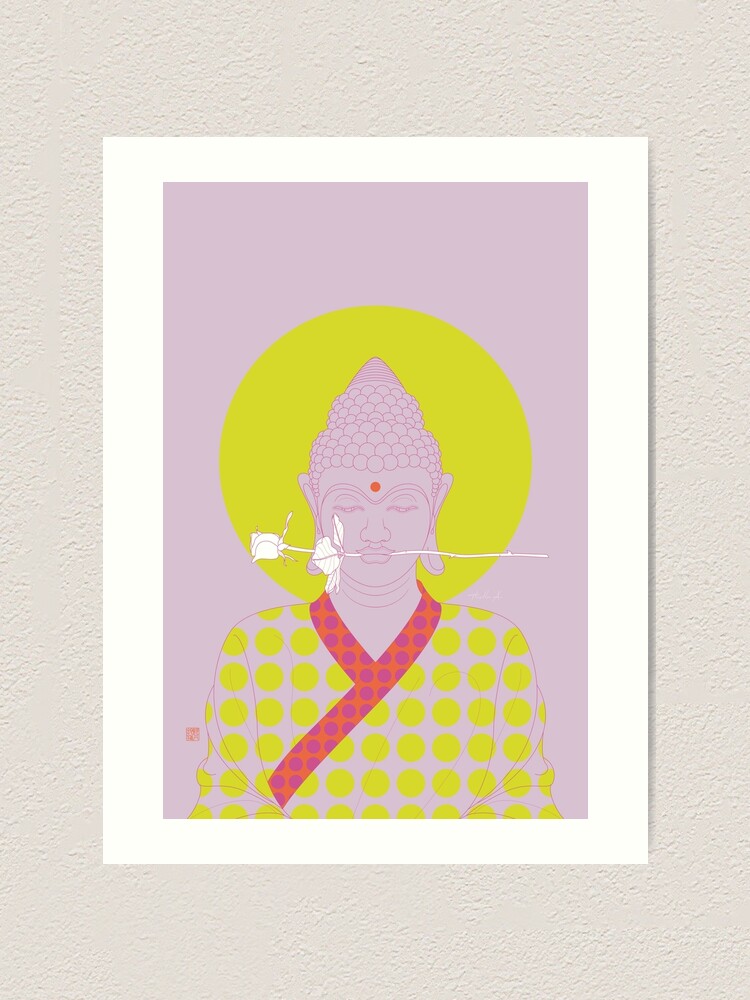 Alternate view of Buddha : Make Love! (PopArtVersion) Art Print