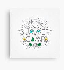 Summer Camp - Born for Adtentures Canvas Print