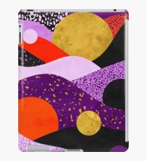 Terrazzo galaxy purple orange gold iPad Case/Skin