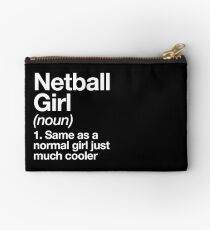 Netball Girl Definition Funny & Sassy Sports Design Studio Pouch