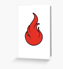 Pokemon Fire Type Greeting Card