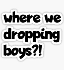 Fortnite Tilted Towers Stickers Redbubble - where we dropping boys sticker