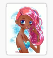 Cute Kawaii Mermaid Treasure L.O.L. Surprise Doll Shoujo Anime Fan Art Sticker