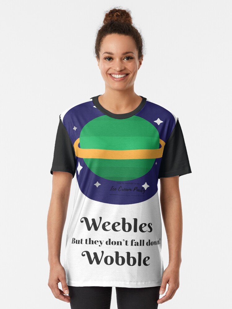  weebles wobble but they dont fall down t shirt by souperjumble