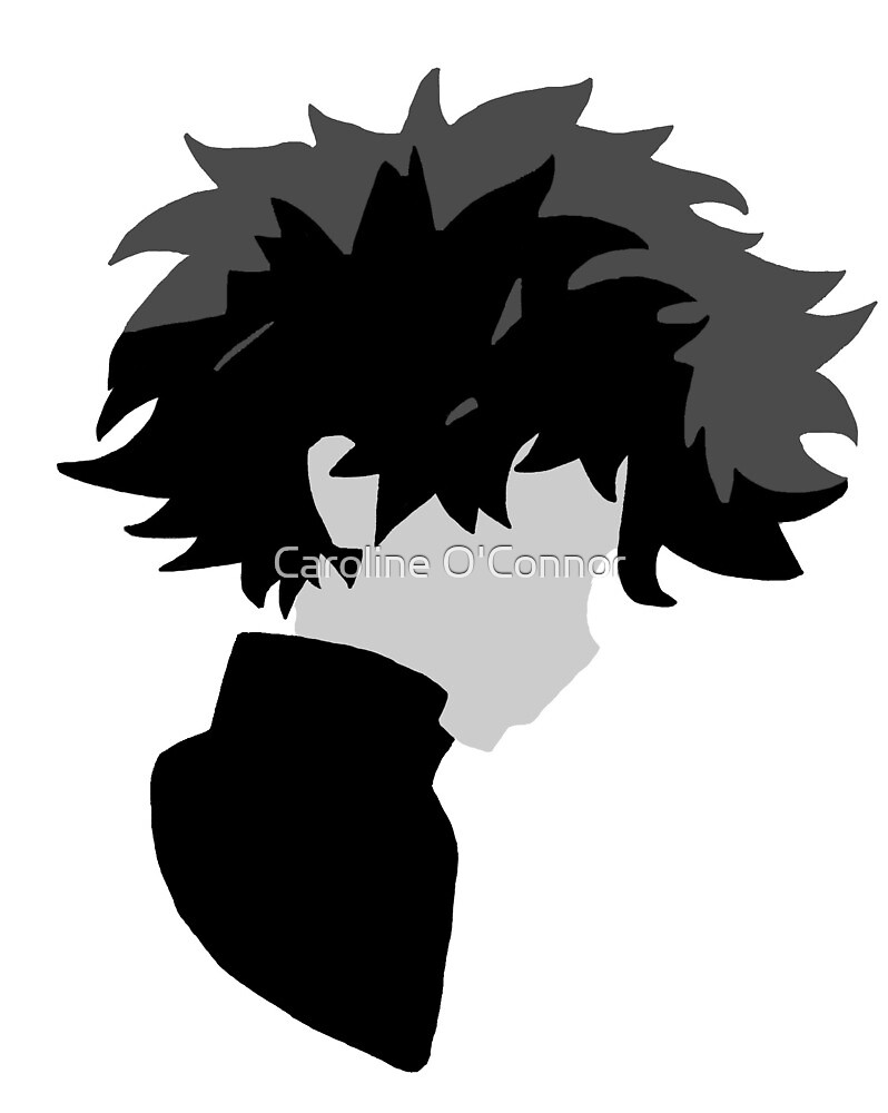 Izuku Midoriya From My Hero Academia Minimalist Anime Art By Caroline Martin Redbubble