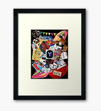 Back to the Future Trilogy MIX (saturated version) Framed Print