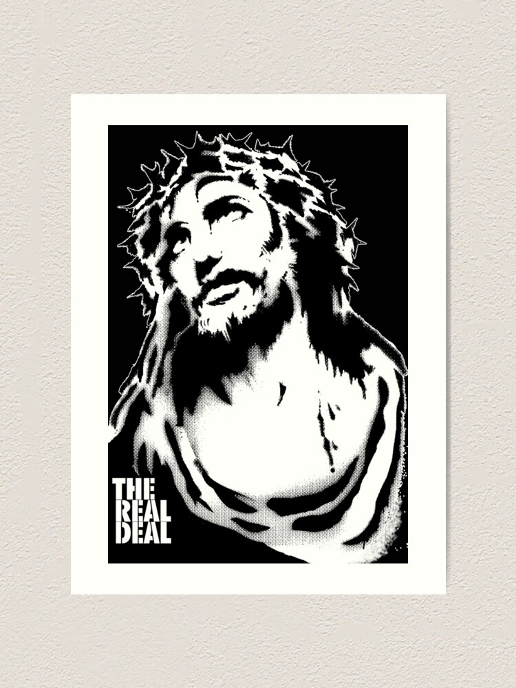 "Jesus Stencil" Art Print by masterplan | Redbubble