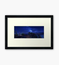 Blue Starry Newport Night Framed Print