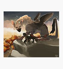 Trico and Toothless Photographic Print