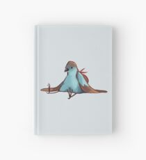 Tired Backpack Bird Hardcover Journal