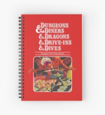 Cuaderno de espiral Dungeons & Diners & Dragons & Drive-Ins & Dives: Imagen ligeramente más grande