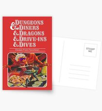 Dungeons & Diners & Dragons & Drive-Ins & Dives: Slightly Larger Image Postcards