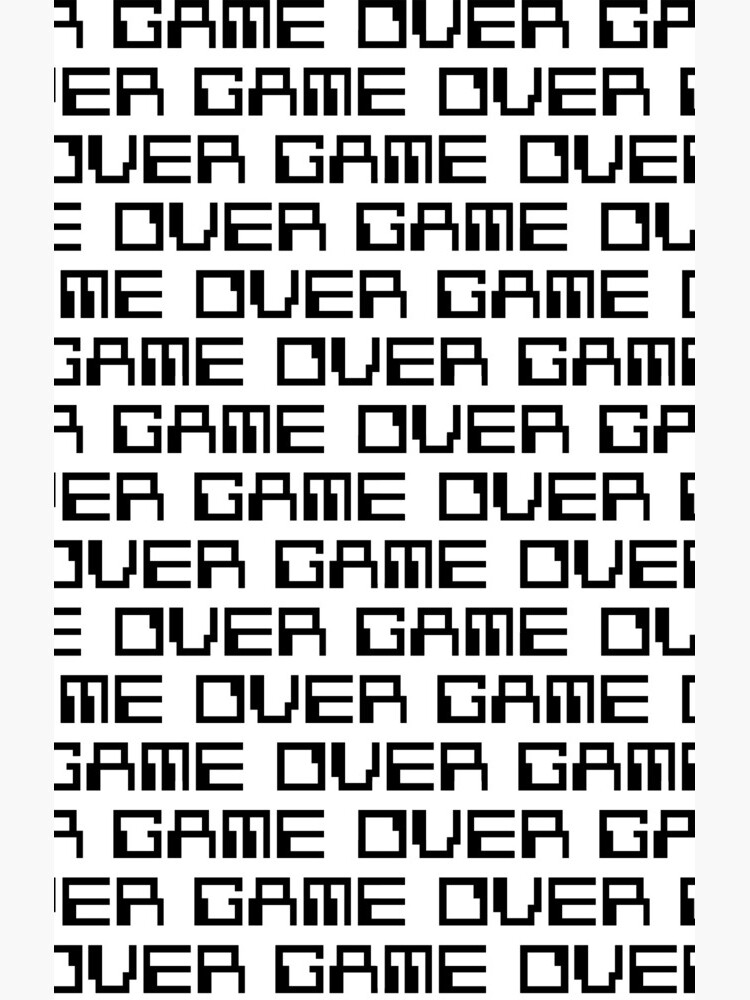 GAME OVER (black) by Etakeh
