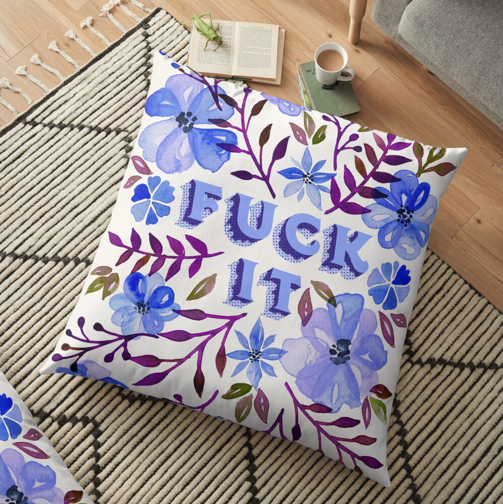 F*ck It – Blueberry Palette Floor Pillow