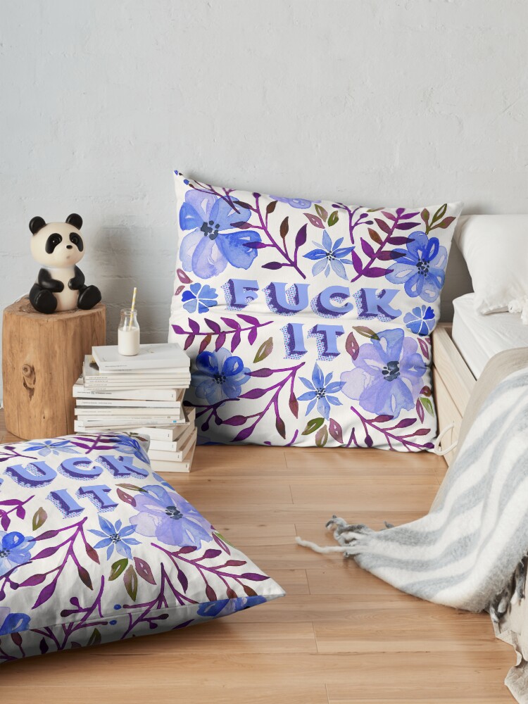 Alternate view of F*ck It – Blueberry Palette Floor Pillow
