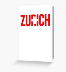 Zurich Switzerland ~ Swiss Switzerland Zurich Greeting Card