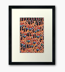 Stevie Wonder Woman Collage Framed Print