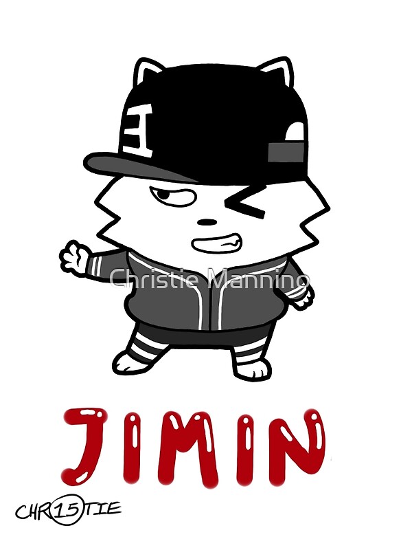 jimin hip hop monster plush