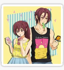 Free! - Matsuoka Siblings Sticker Sticker
