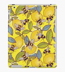Yellow lemon and bee garden. iPad Case/Skin