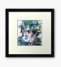 FRANCOIS-RENE DE CHATEAUBRIAND - watercolor portrait Framed Print