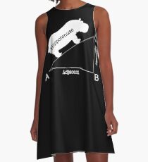 Hypotenuse Adjacent Opposite Trigonometry Gift A-Line Dress