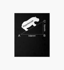 Hypotenuse Adjacent Opposite Trigonometry Gift Art Board