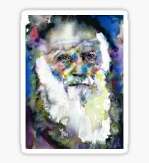 CHARLES DARWIN - watercolor portrait.9 Sticker