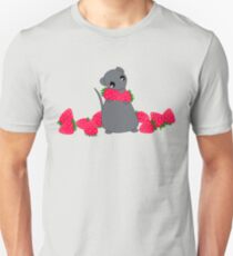 Yuki and Strawberries Unisex T-Shirt