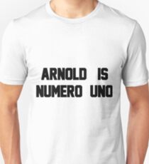Arnold Is Numero Uno Mens RINGER Retro Birthday Gift birthday Unisex T-Shirt