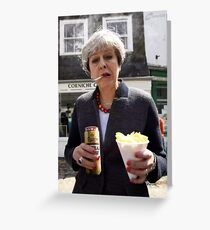 Theresa May - Genießen Sie eine Auszeit Grußkarte