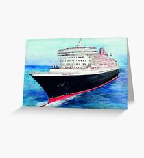 Queen Mary 2 Greeting Card